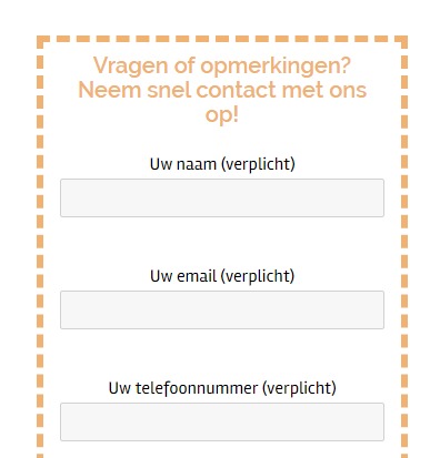 Contact form 7 probleem opgelost!