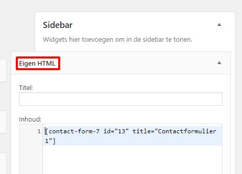 Contact form 7 werkt niet-meer na update2